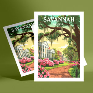 Postal Vintage Savannah Georgia
