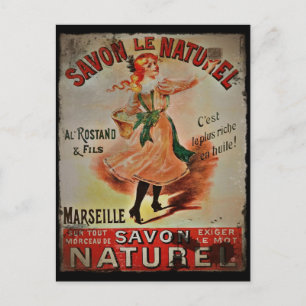 Postal Vintage Savon Naturel
