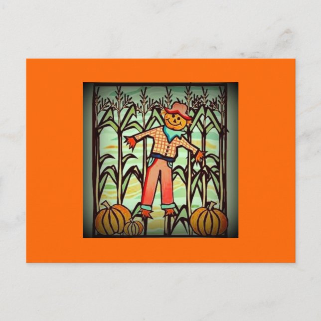 Postal Vintage Scarecrow (Anverso)
