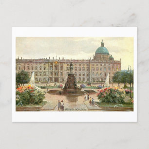 Postal Vintage Schloss/Castle Berlin Alemania