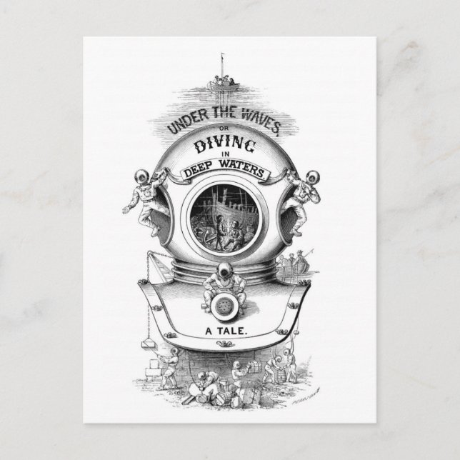 Postal Vintage SCUBA (Anverso)