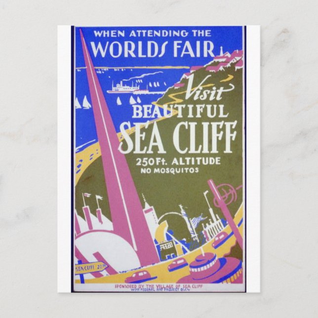 Postal Vintage Sea Cliff, New York Postcard (Anverso)