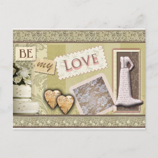 Postal Vintage sea mi amor (Anverso)
