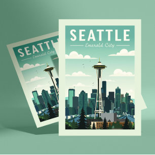 Postal Vintage Seattle