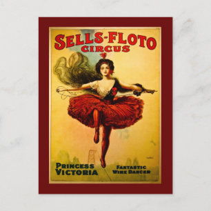Postal Vintage Sells-Floto Circus Poster