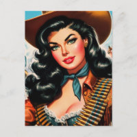 Vintage Sheriff Pin-up