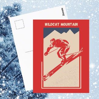 Postal Vintage Ski New Hampshire Resort Wildcat Mountain