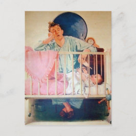 Postal Vintage Sleepy Dad