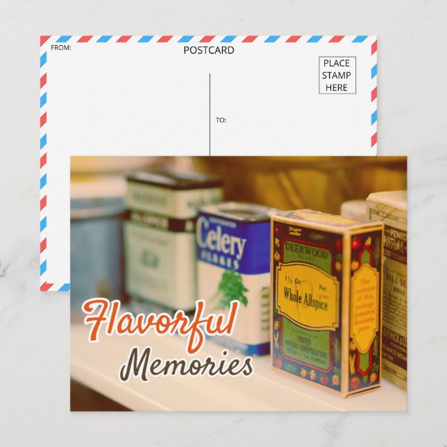 Postal Vintage Spice Tins (Anverso / Reverso)