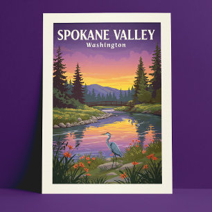 Postal Vintage Spokane Valley Washington
