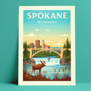 Postal Vintage Spokane Washington
