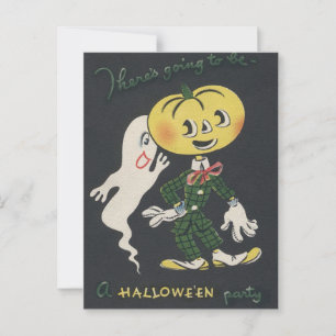 Postal Vintage Spooky Halloween