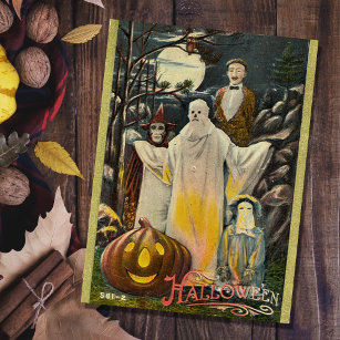 Postal Vintage Spooky Halloween