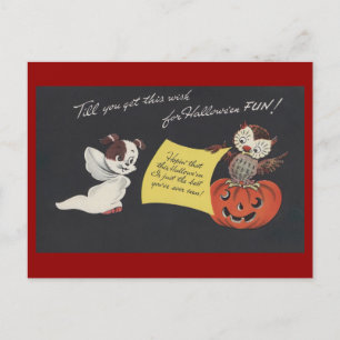Postal Vintage Spooky Halloween 10