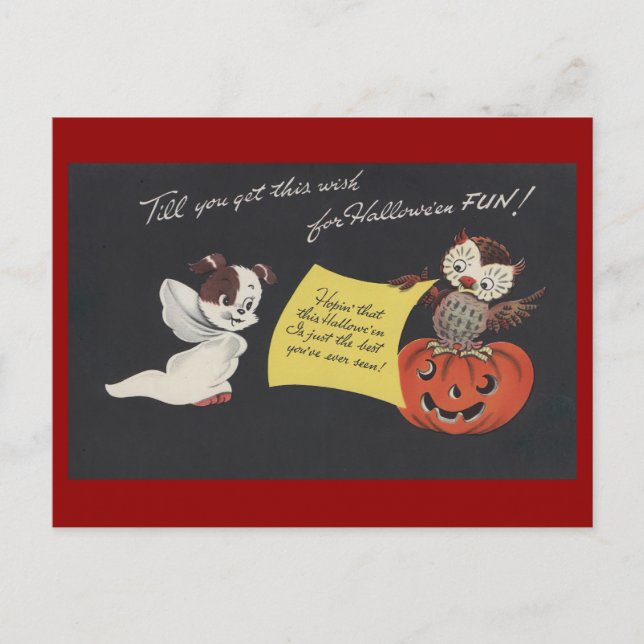 Postal Vintage Spooky Halloween 10 (Anverso)