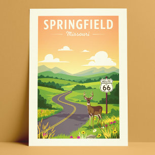 Postal Vintage Springfield Missouri