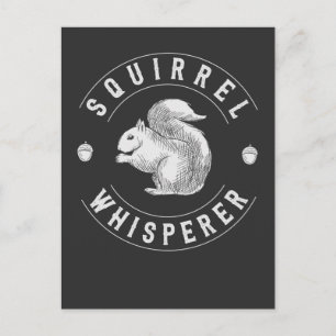 Postal Vintage Squirrel Whisperer Funny Nut lover