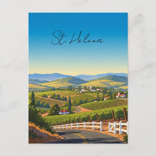Postal Vintage St. Helena California (Anverso)
