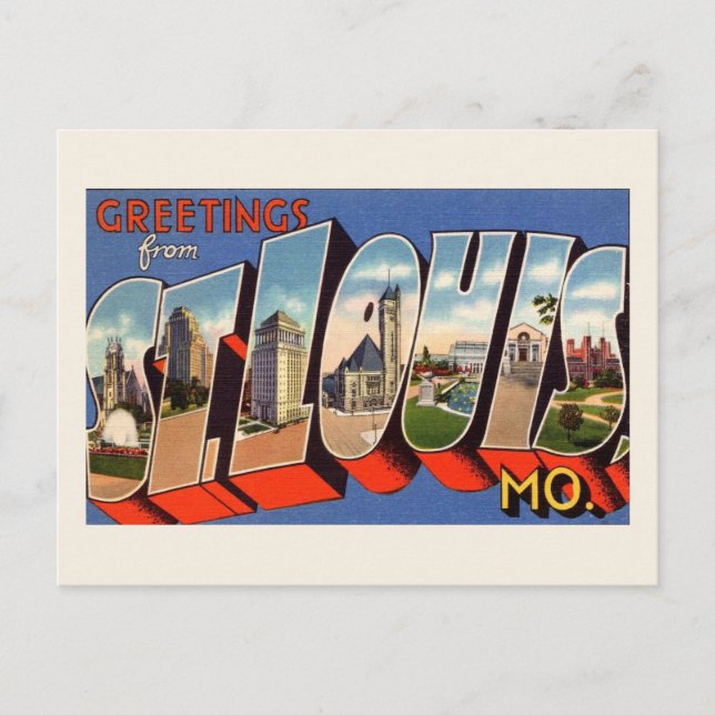 Postal Vintage St Louis (Anverso)