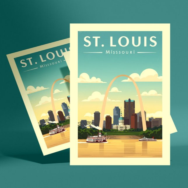 Postal Vintage St. Louis Missouri (Subido por el creador)