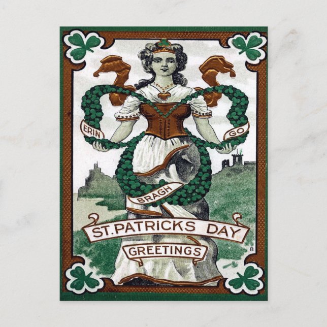 Postal Vintage St Patrick (Anverso)