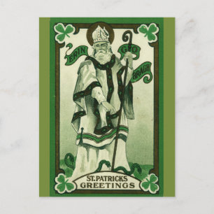 Postal Vintage St Patrick Greetings
