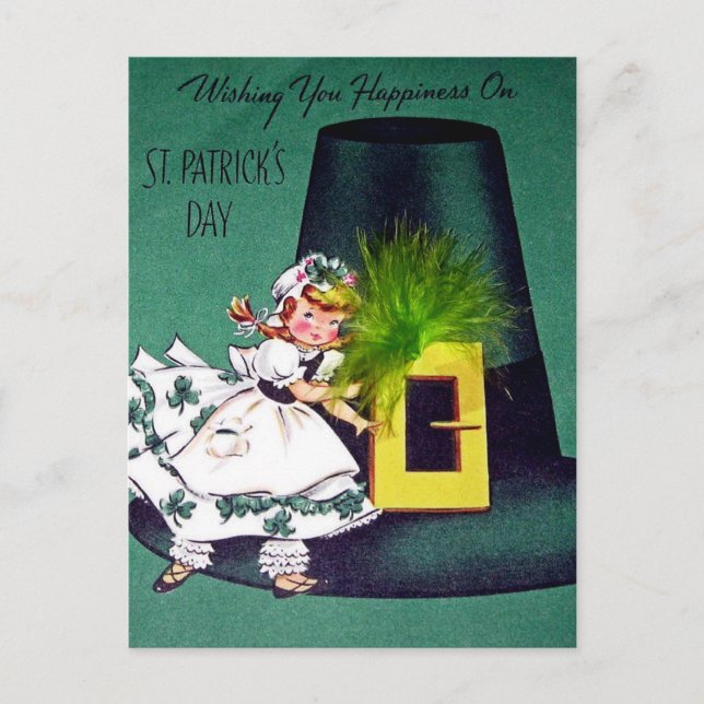Postal Vintage St Patrick's Day (Anverso)