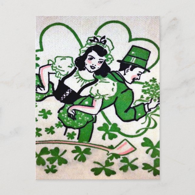 Postal Vintage St Patrick's Day (Anverso)