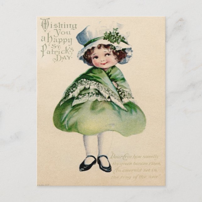 Postal Vintage St Patrick's Day (Anverso)