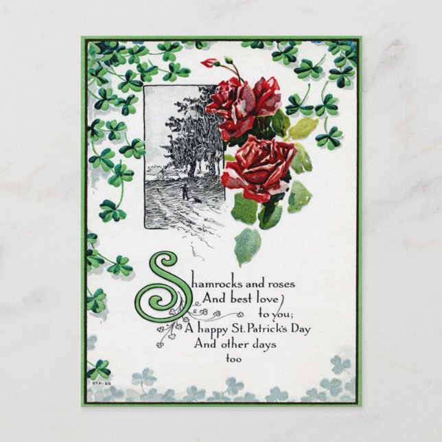 Postal Vintage St Patrick's Day (Anverso)