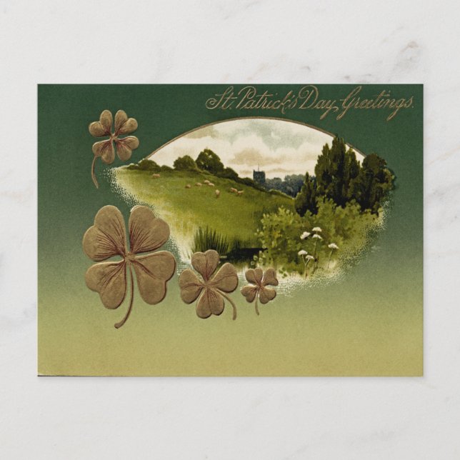 Postal Vintage St Patrick's Day (Anverso)