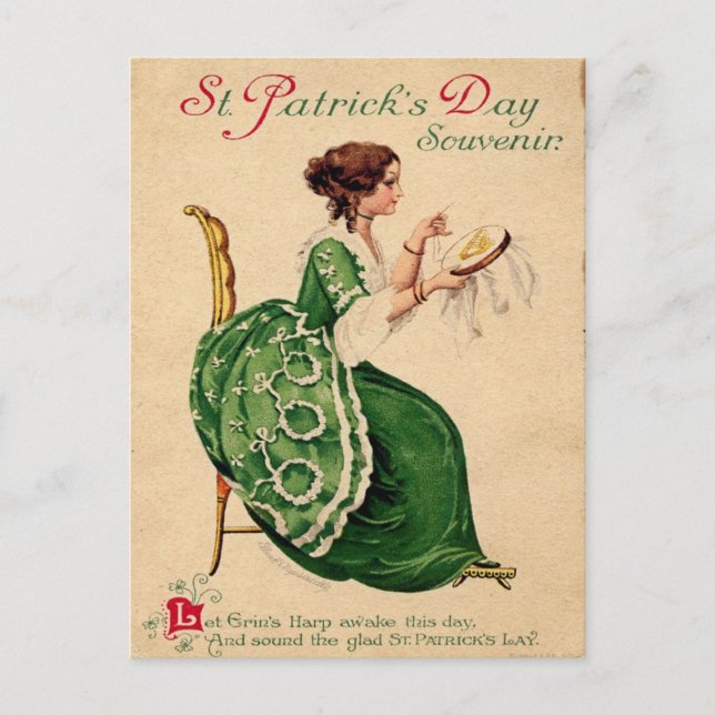 Postal Vintage St Patrick's Day (Anverso)
