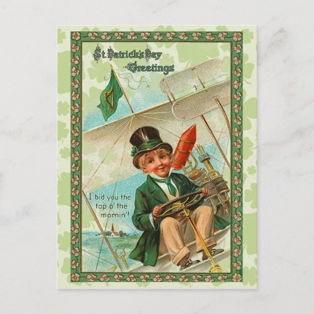 Postal Vintage St. Patrick's Day Greetings (Anverso)