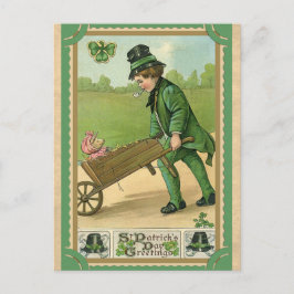 Postal Vintage St Patricks Day Greetings