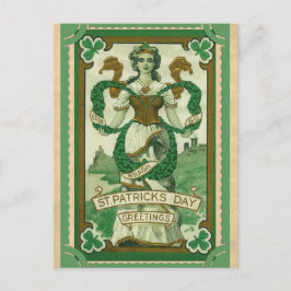 Postal Vintage St Patricks Day Greetings Erin Go Bragh