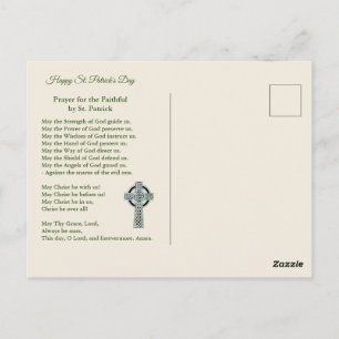 Postal Vintage St. Patricks Day Prayer & Blessing