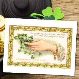 Postal Vintage St. Patrick's Day Shamrock