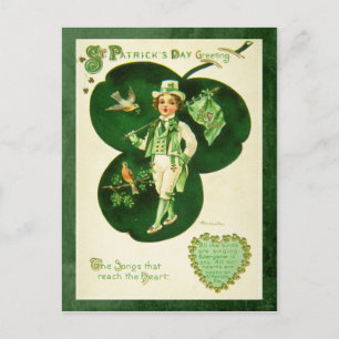 Postal Vintage St Patrick's Greeting