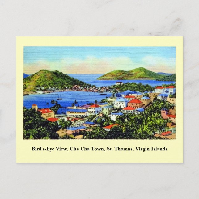 Postal Vintage St. Thomas Virgin Islands (Anverso)