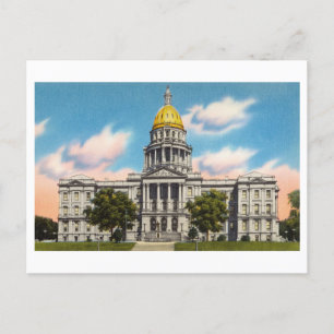 Postal Vintage State Capitol en Denver, Colorado