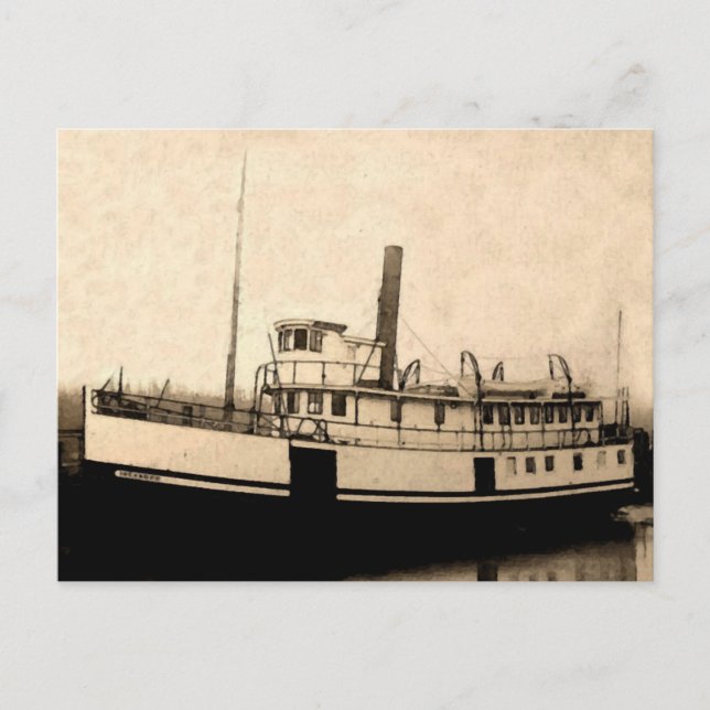 Postal Vintage Steamboat Islander (Anverso)