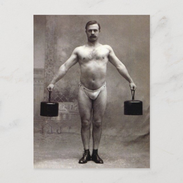 Postal Vintage Strongman (Anverso)