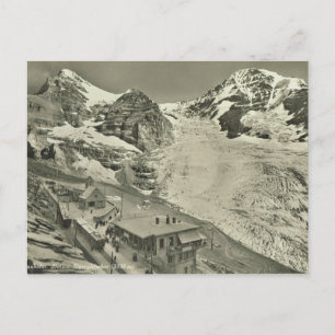 Postal Vintage Suiza, glaciar Jungfrau