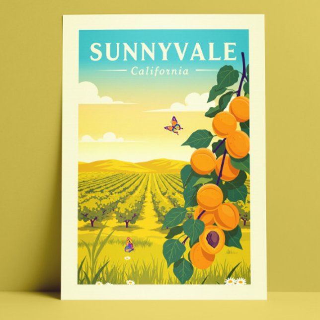Postal Vintage Sunnyvale California (Subido por el creador)