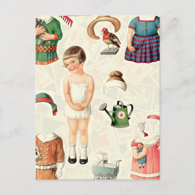 POSTAL VINTAGE SUPREME PAPER DOLLS SWEETIE (Anverso)