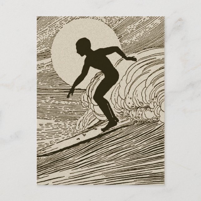 Postal Vintage Surfing (Anverso)