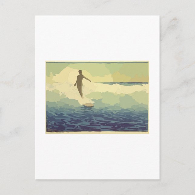 Postal Vintage Surfing (Anverso)