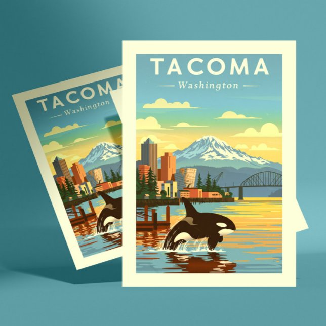 Postal Vintage Tacoma Washington (Subido por el creador)