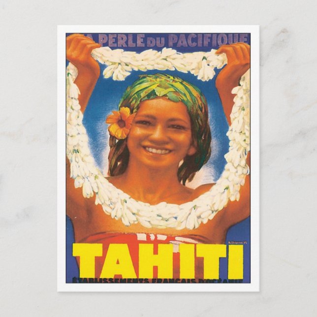 Postal Vintage Tahiti (Anverso)