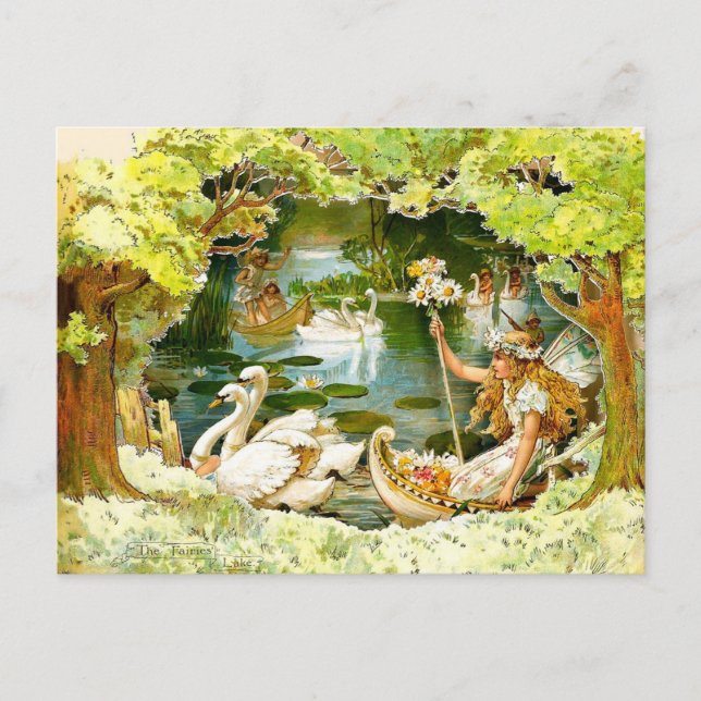 Postal Vintage The Fairies Lake (Anverso)